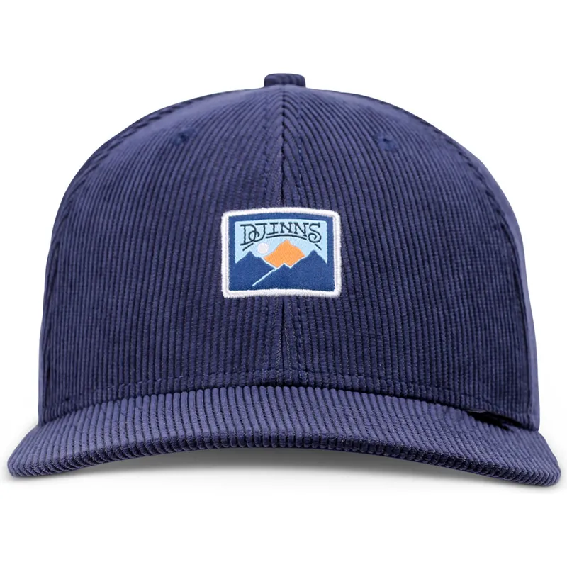 cappellino-curvo-blu-marino-snapback-truefit-cord-mountains-di-djinns