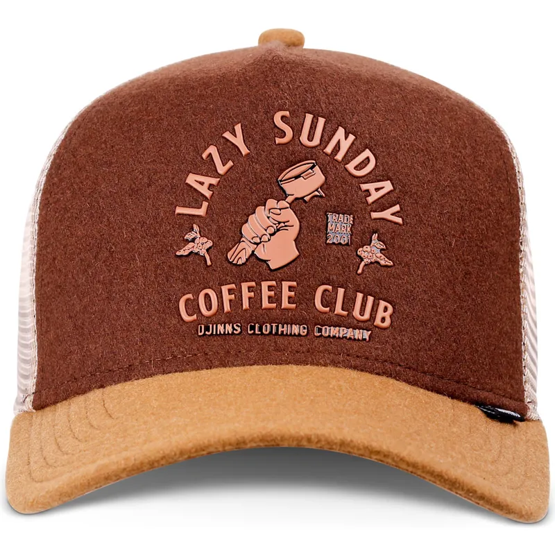 djinns-hft-lazy-barista-brown-and-beige-trucker-hat