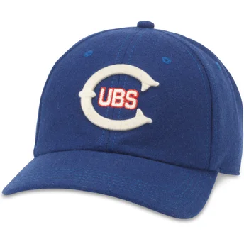 Cappellino curvo blu regolabile Cleveland Cubs Archive Legend di American Needle