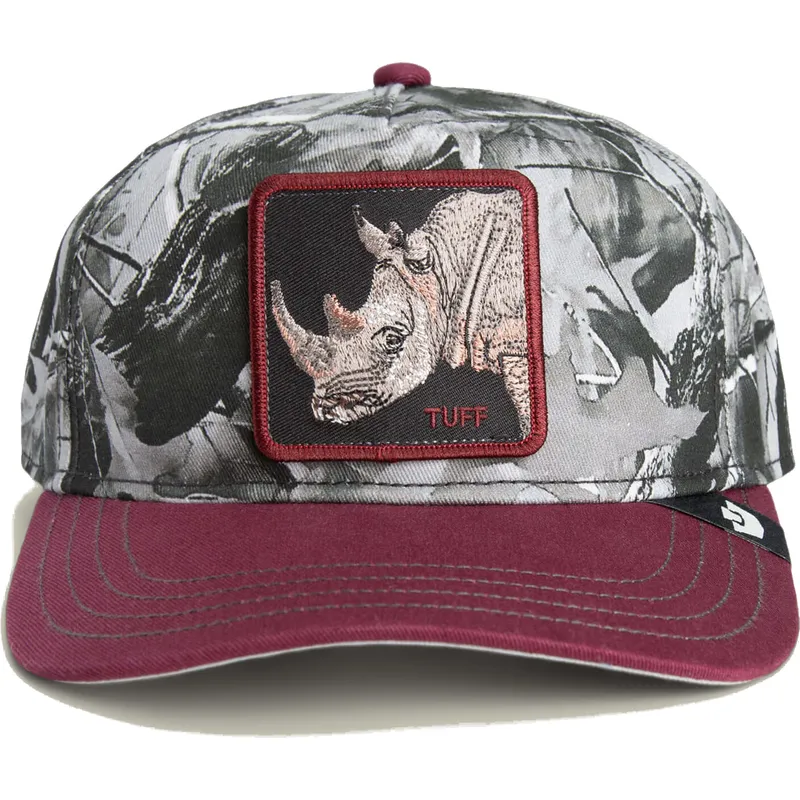 gorra-curva-roja-snapback-rinoceronte-tuff-camo-desaturated-camo-the-farm-de-goorin-bros