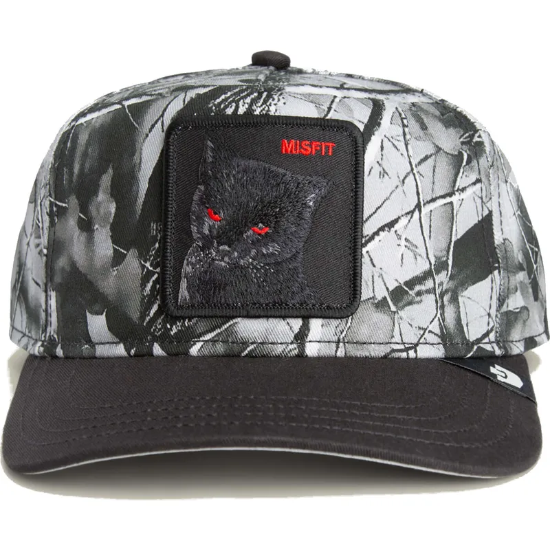 gorra-curva-negra-snapback-gato-misfit-camo-desaturated-camo-the-farm-de-goorin-bros