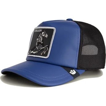 Trucker-Cap blau und schwarz Pferd LFG Stallion Pre-Game Seasonal The Farm von Goorin Bros.