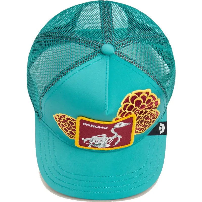 trucker-kasket-bla-flamingo-dia-de-pancho-dia-de-los-muertos-the-farm-fra-goorin-bros