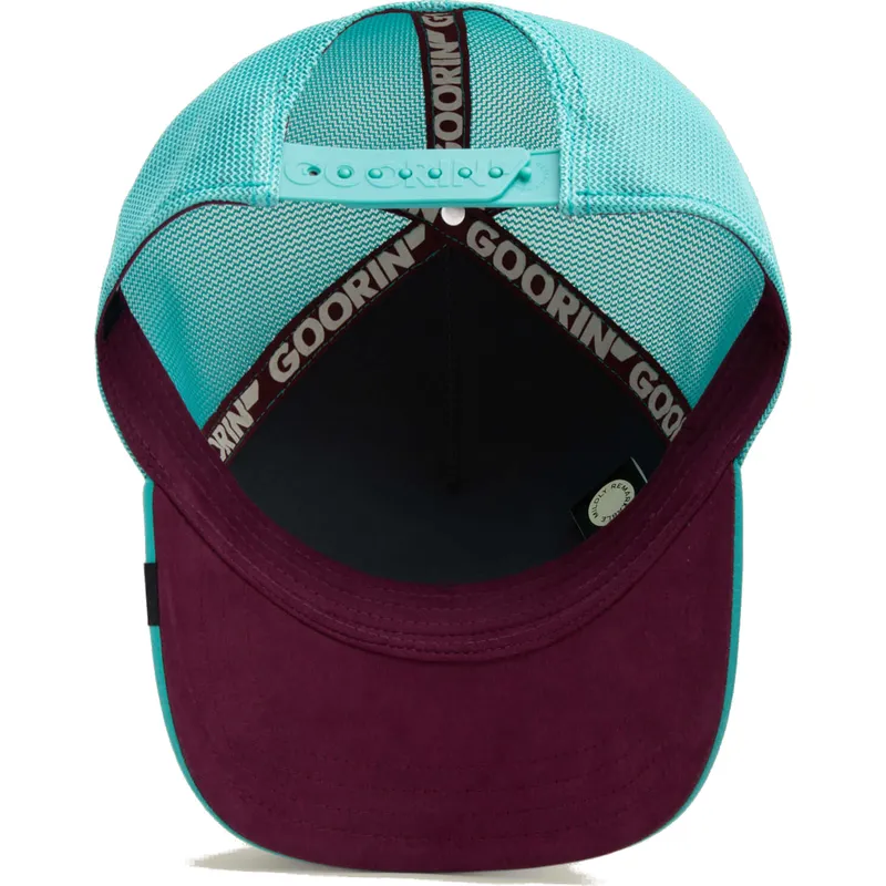 cappellino-trucker-blu-fenicottero-dia-de-pancho-dia-de-los-muertos-the-farm-di-goorin-bros