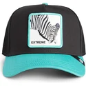 sort-og-bla-zebra-trucker-kasket-extreme-arbez-flip-side-2-the-farm-fra-goorin-bros