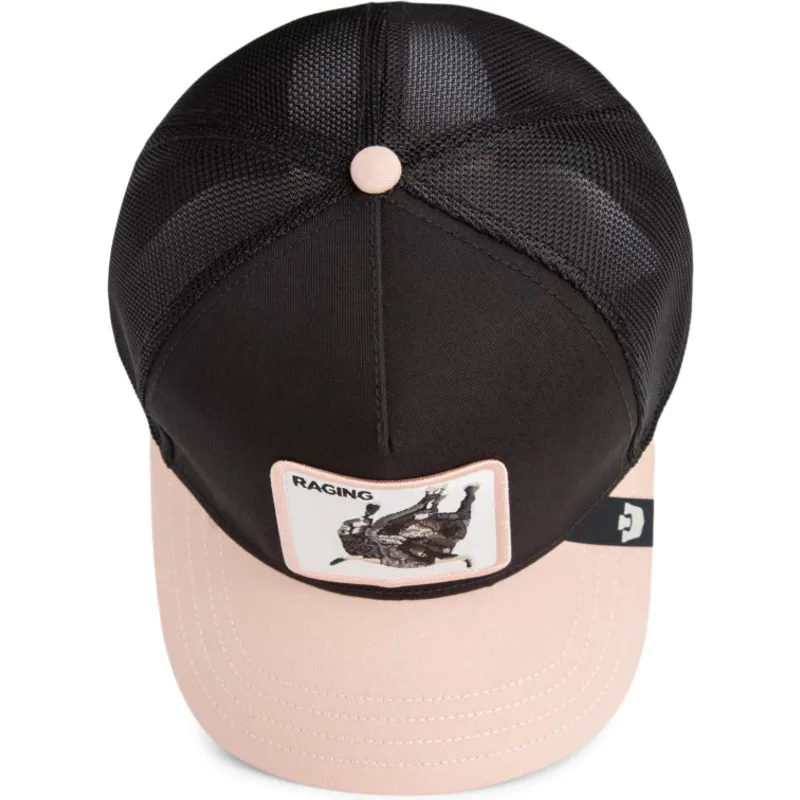 gorra-trucker-negra-y-beige-toro-raging-llub-flip-side-2-the-farm-de-goorin-bros