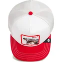 gorra-trucker-blanca-y-roja-serpiente-vicious-suede-snake-suede-truckers-the-farm-de-goorin-bros