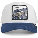 gorra-trucker-blanca-y-azul-serpiente-toxic-trucker-sport-the-farm-de-goorin-bros