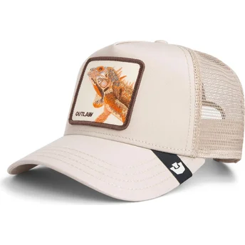 Gorra trucker beige lagarto The Outlaw Lizard Sport The Farm de Goorin Bros.