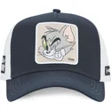 cappellino-curvo-blu-marino-e-bianco-snapback-tom-taj6-tom-looney-tunes-di-capslab