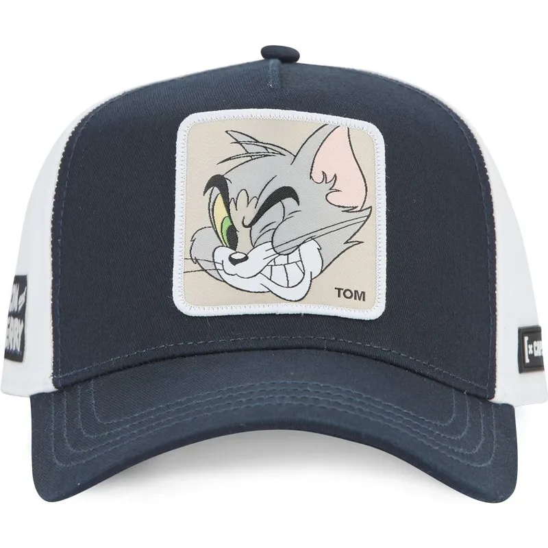 gorra-curva-azul-marino-y-blanca-snapback-tom-taj6-tom-looney-tunes-de-capslab