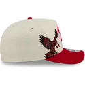 gorra-curva-beige-y-roja-snapback-9fifty-a-frame-precurved-hardwood-classics-de-atlanta-hawks-nba-de-new-era