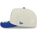 new-era-curved-brim-9fifty-a-frame-precurved-hardwood-classics-dallas-mavericks-nba-beige-and-blue-snapback-cap