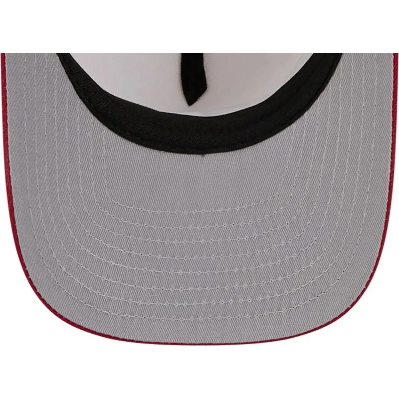 bezowo-czerwona-zakrzywiona-czapka-snapback-9fifty-a-frame-precurved-hardwood-classics-denver-nuggets-nba-new-era