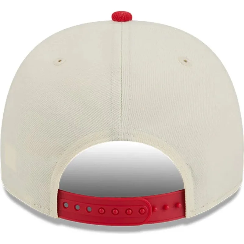 beige-och-rod-bojd-keps-snapback-9fifty-a-frame-precurved-hardwood-classics-houston-rockets-nba-fran-new-era