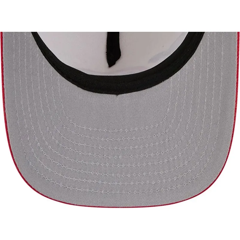 bezowo-czerwona-czapka-z-daszkiem-typu-snapback-9fifty-a-frame-precurved-hardwood-classics-houston-rockets-nba-marki-new-era