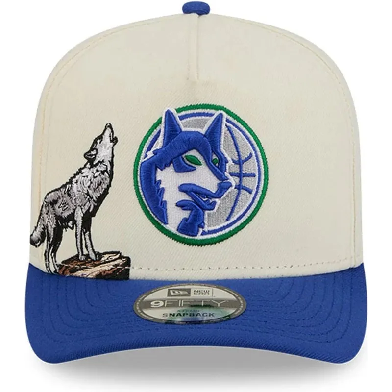 gorra-curva-beige-y-azul-snapback-9fifty-a-frame-precurved-hardwood-classics-de-minnesota-timberwolves-nba-de-new-era