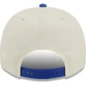 beige-und-blaue-gebogene-snapback-kappe-9fifty-a-frame-precurved-hardwood-classics-der-new-york-knicks-nba-von-new-era