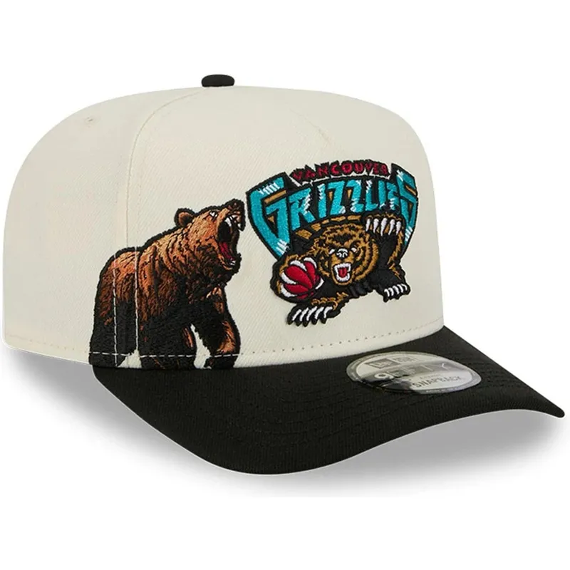 snapback-9fifty-a-frame-precurved-hardwood-classics-vancouver-grizzlies-nba-new-era