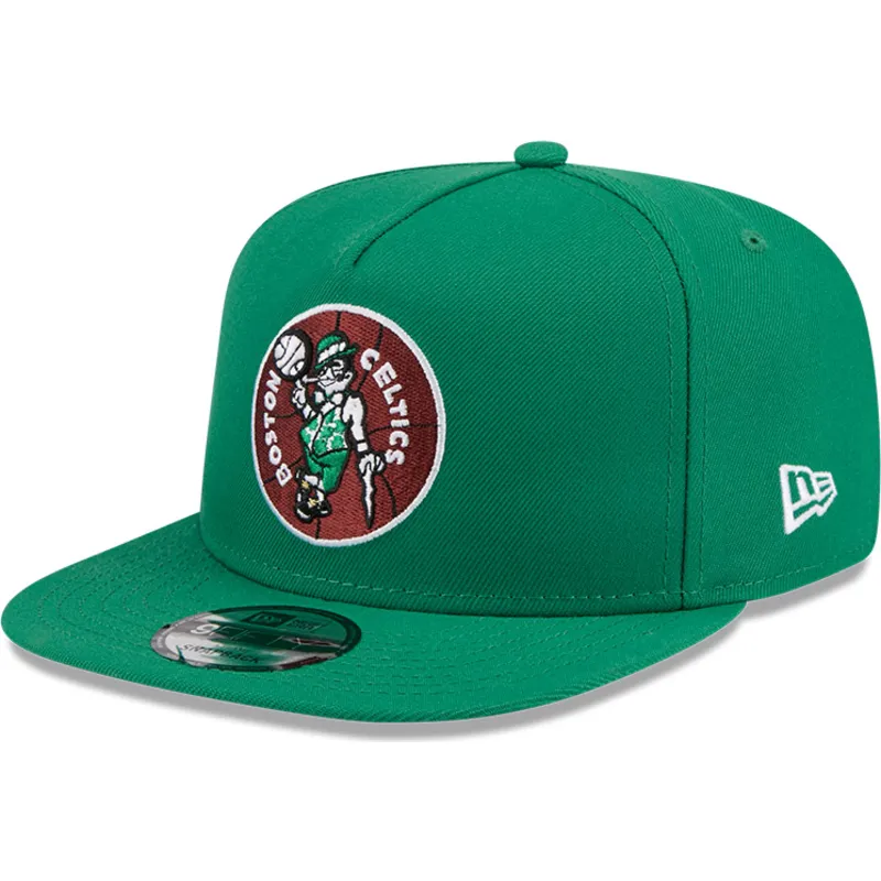 gron-platt-snapback-keps-9fifty-a-frame-hardwood-classics-boston-celtics-nba-fran-new-era