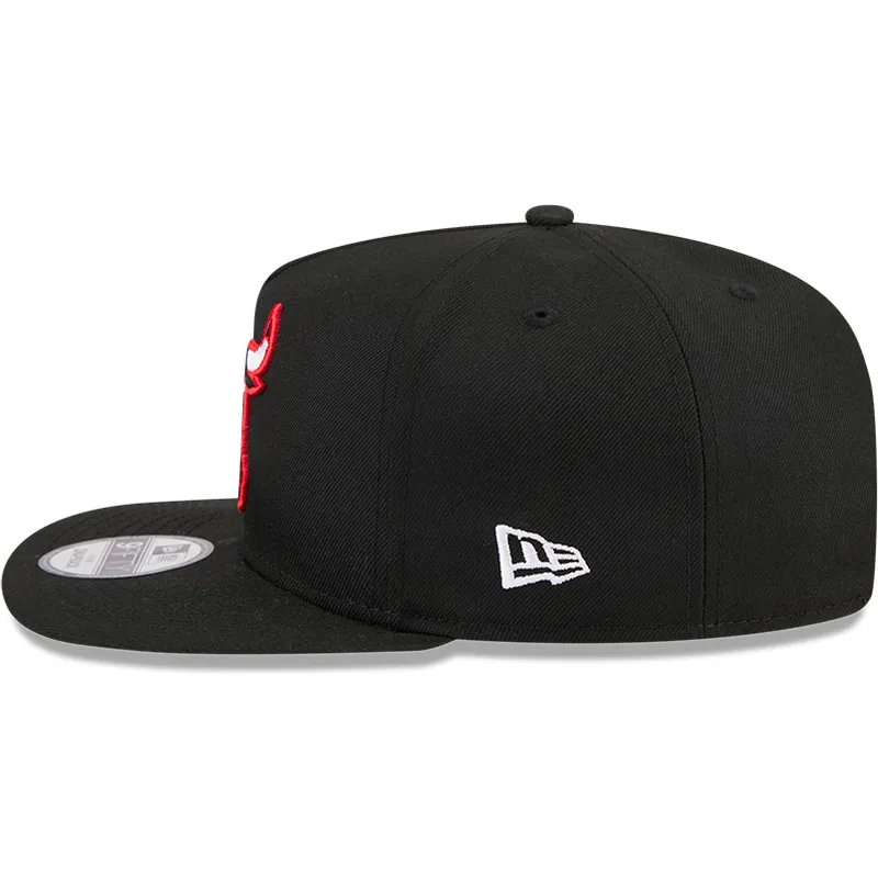 chicago-bulls-nba-new-era-9fifty-a-frame-hardwood-classics-svart-snapback-flat-keps
