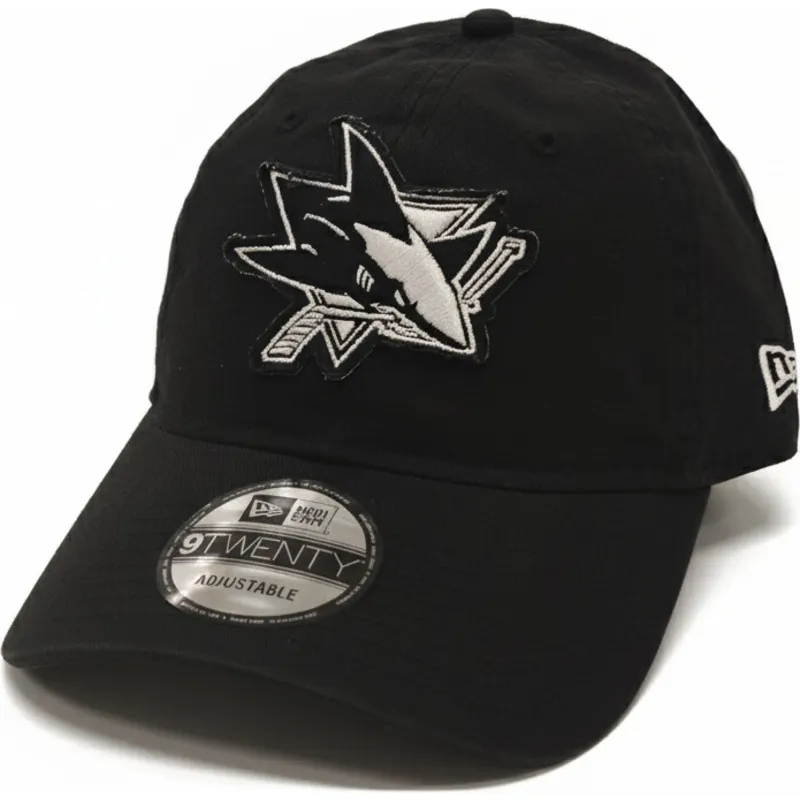 justerbar-svart-bojd-keps-9twenty-stamp-av-san-jose-sharks-nhl-fran-new-era