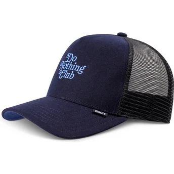Cappellino trucker blu marino Do Nothing Club HFT DNC Wooly di Djinns