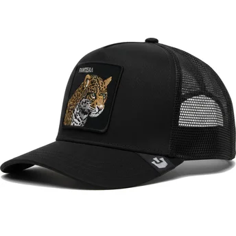Gorra trucker negra leopardo Pantera The Farm Premium de Goorin Bros.