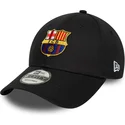 cappellino-curvo-nero-regolabile-del-fc-barcelona-laliga-9forty-core-di-new-era