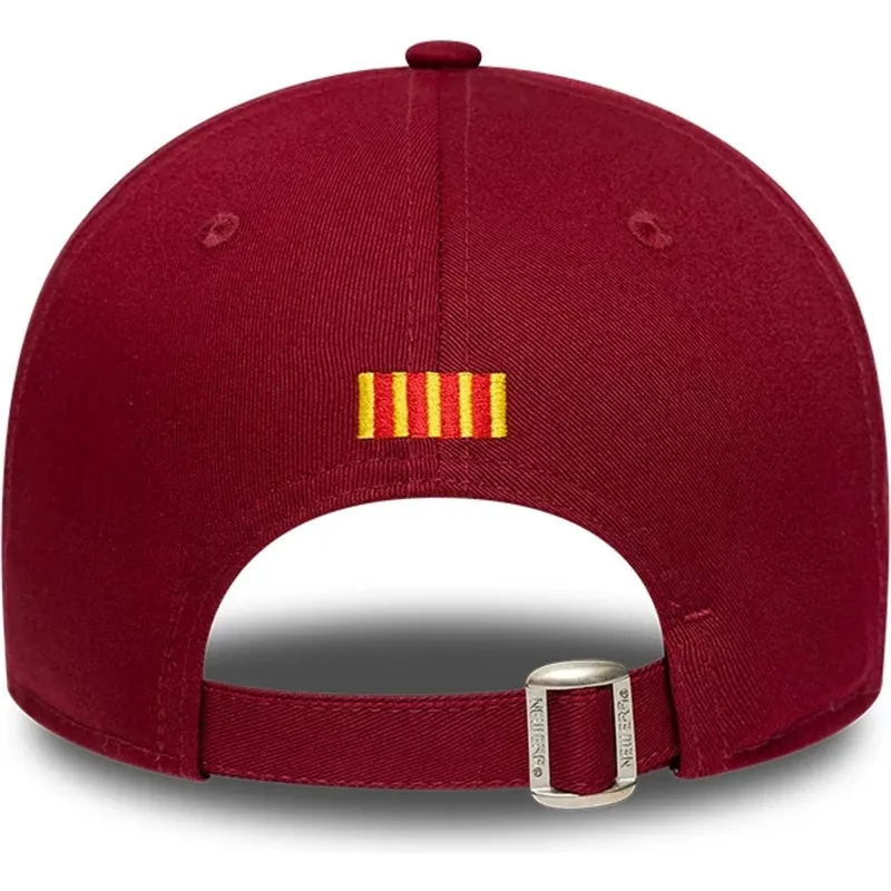 new-era-curved-brim-fc-barcelona-laliga-9forty-core-red-adjustable-cap