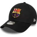 schwarze-gebogene-verstellbare-kinderkappe-fc-barcelona-laliga-9forty-core-von-new-era