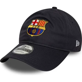 Cappellino curvo blu navy regolabile FC Barcelona LALIGA 9TWENTY Core di New Era