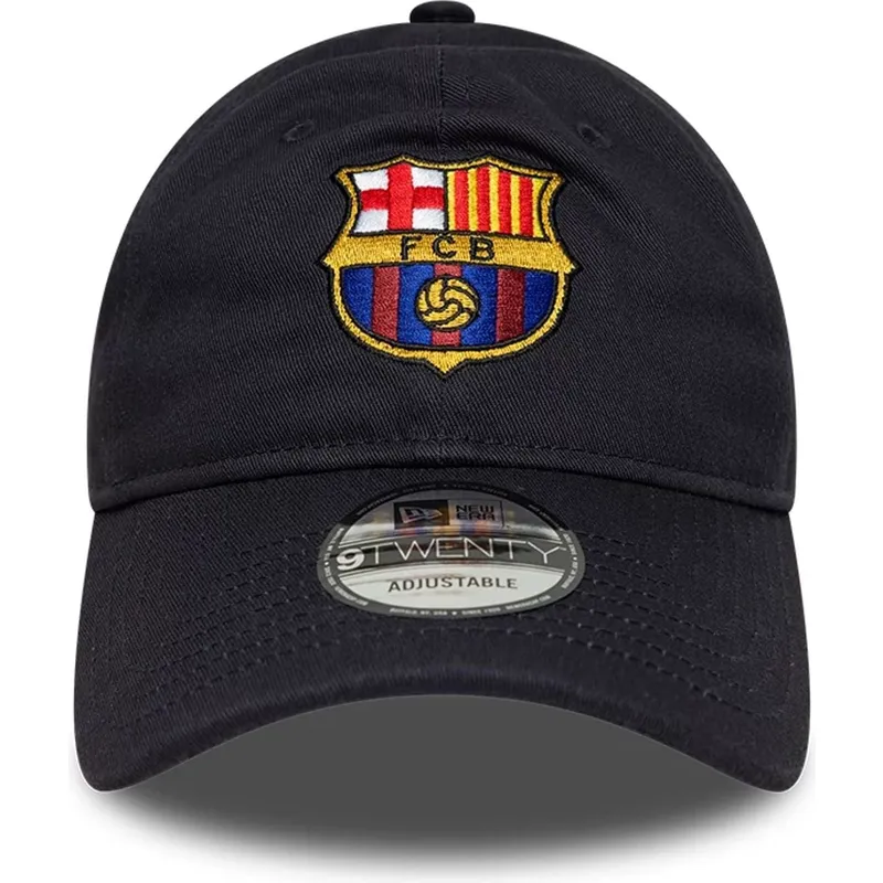 casquette-courbee-bleue-marine-ajustable-fc-barcelona-laliga-9twenty-core-new-era