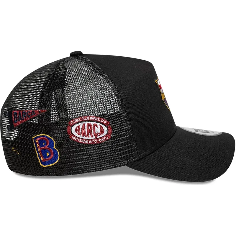 cappellino-trucker-nero-fc-barcelona-laliga-a-frame-patch-di-new-era