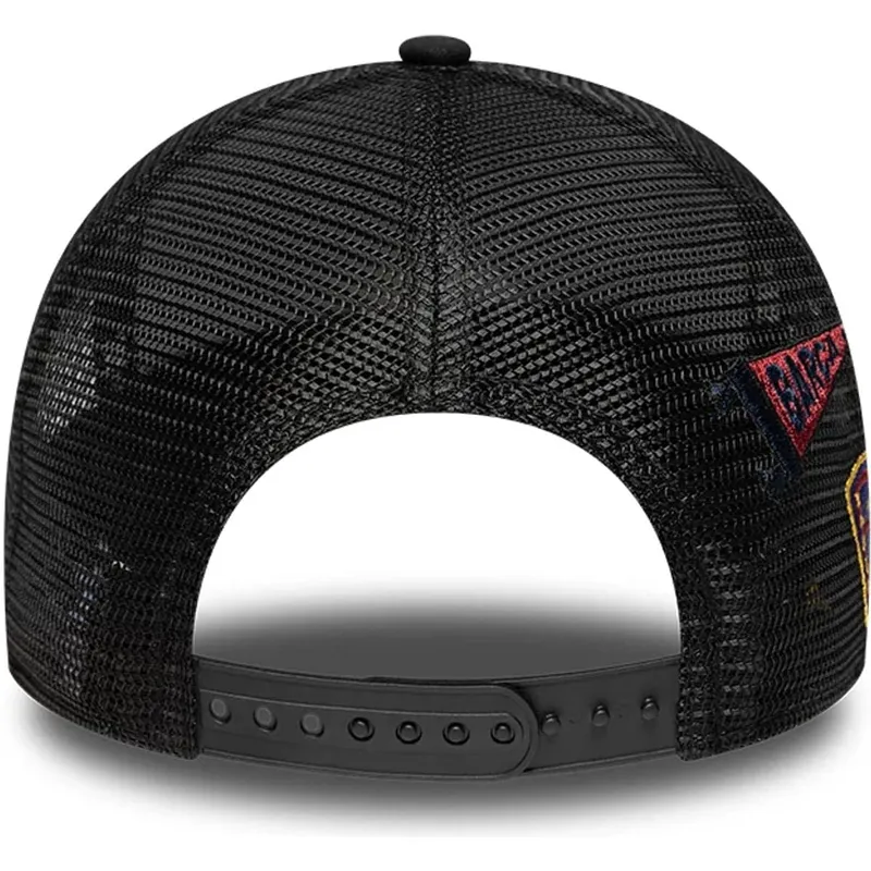 schwarze-trucker-cap-fc-barcelona-laliga-a-frame-patch-von-new-era