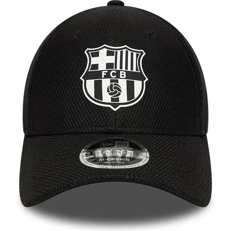 cappellino-curvo-nero-snapback-del-fc-barcelona-laliga-9forty-m-crown-diamond-era-di-new-era