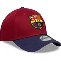 new-era-fc-barcelona-laliga-9forty-contrast-justerbar-rod-og-bla-buet-kasket-til-drenge