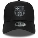 schwarze-fc-barcelona-laliga-a-frame-tonal-trucker-kappe-von-new-era