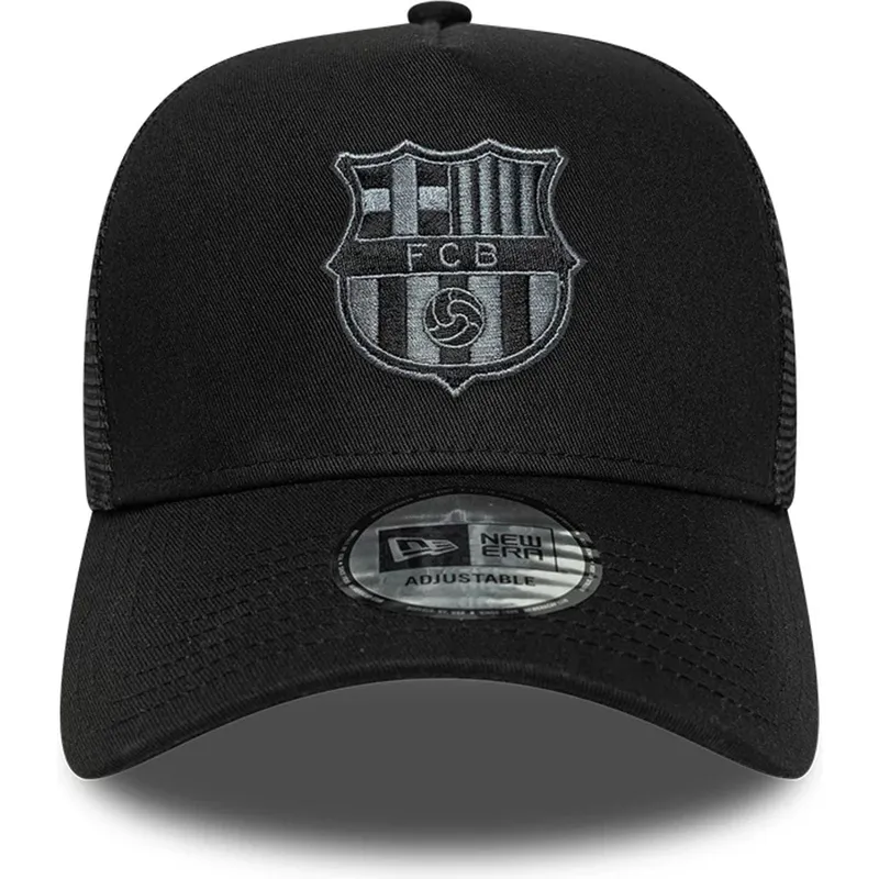 cappellino-trucker-nero-fc-barcelona-laliga-a-frame-tonal-di-new-era