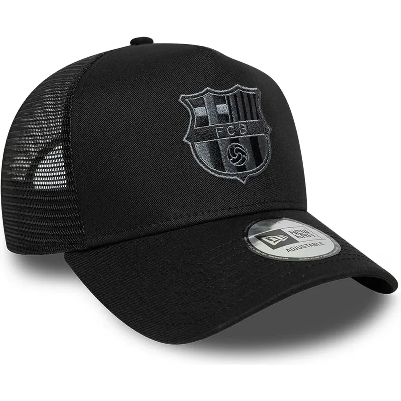 cappellino-trucker-nero-del-fc-barcelona-laliga-a-frame-tonal-di-new-era
