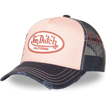 Trucker-Cap rosa und marineblau USED 10 von Von Dutch