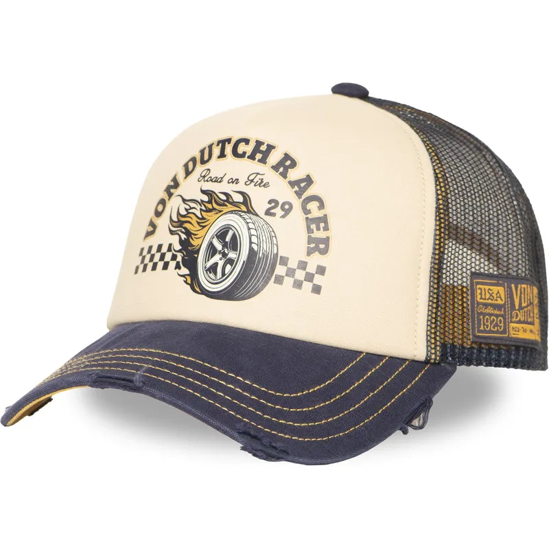 von-dutch-crew32-beige-og-marinebla-trucker-cap