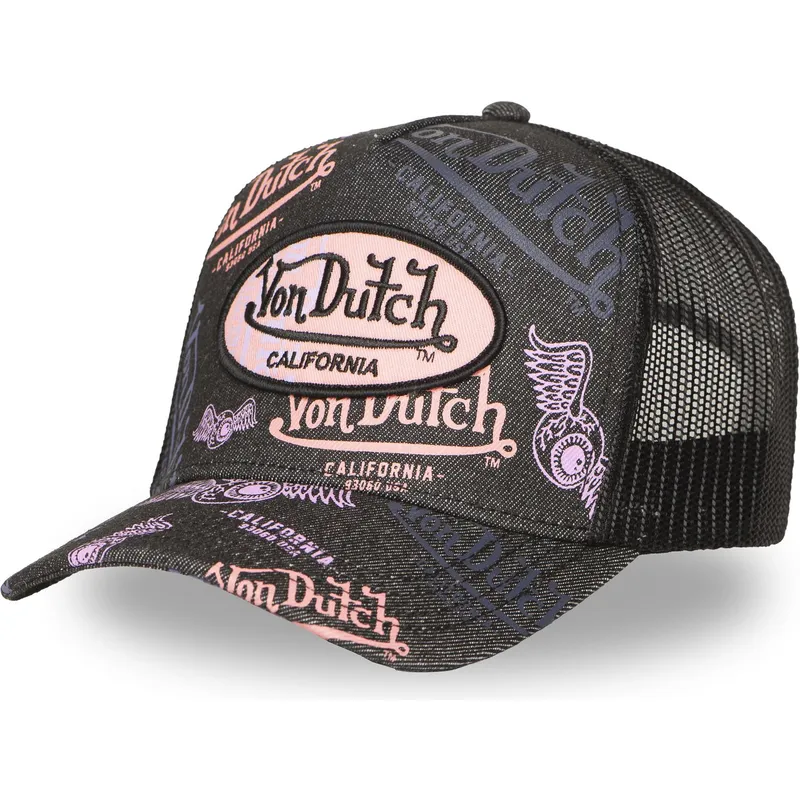 gorra-trucker-nera-cafe07-di-von-dutch
