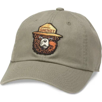 Cappellino verde regolabile con visiera curva Smokey Bear Ballpark di American Needle