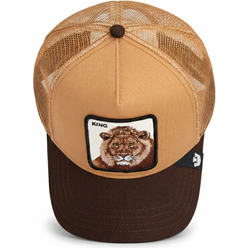 trucker-kasket-brun-love-king-mane-man-the-farm-fra-goorin-bros