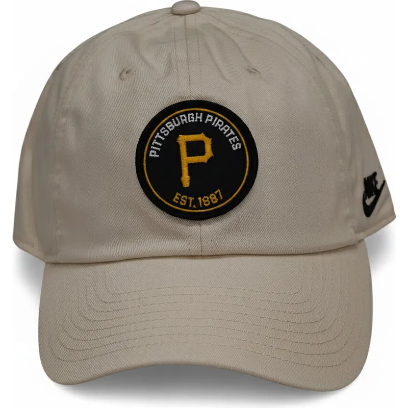 cappellino-curvo-beige-regolabile-club-unstructured-in-cotone-organico-dei-pittsburgh-pirates-mlb-di-nike