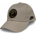 beige-verstellbare-curved-cap-club-unstructured-organic-cotton-der-pittsburgh-pirates-mlb-von-nike