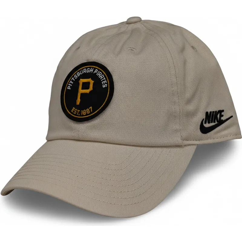 beige-verstellbare-kappe-mit-gebogenem-schirm-club-unstructured-organic-cotton-der-pittsburgh-pirates-mlb-von-nike