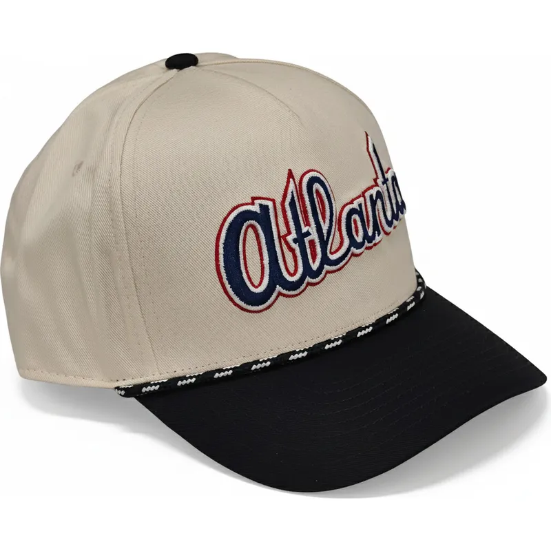 nike-mlb-atlanta-braves-rise-structured-snapback-kappe-in-beige-und-schwarz