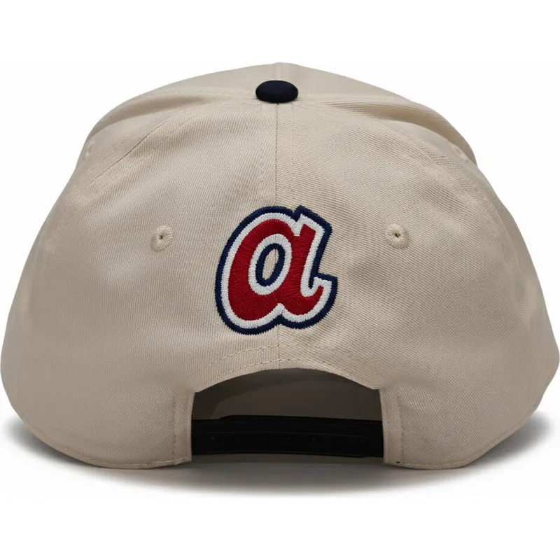 czapka-z-daszkiem-bezowo-czarna-snapback-rise-structured-atlanta-braves-mlb-nike